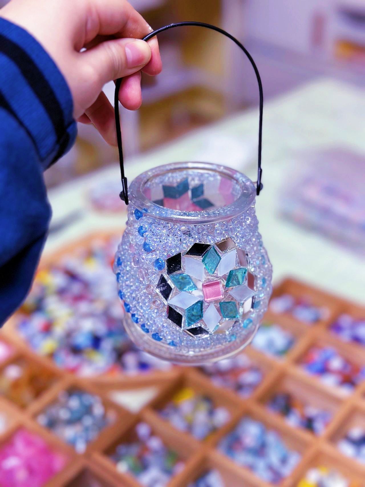 Crystal Mosaic Candle Holder