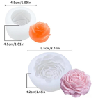 Flower Candle Mold Set (Peony & Rose)