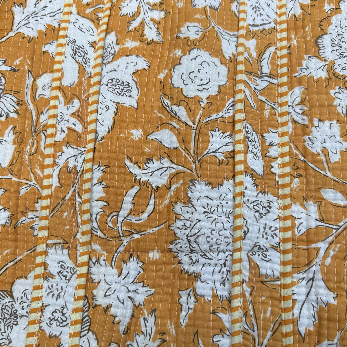 Cotton Tote Bag  Handmade Patchwork Indian Block Print (Medium Size)