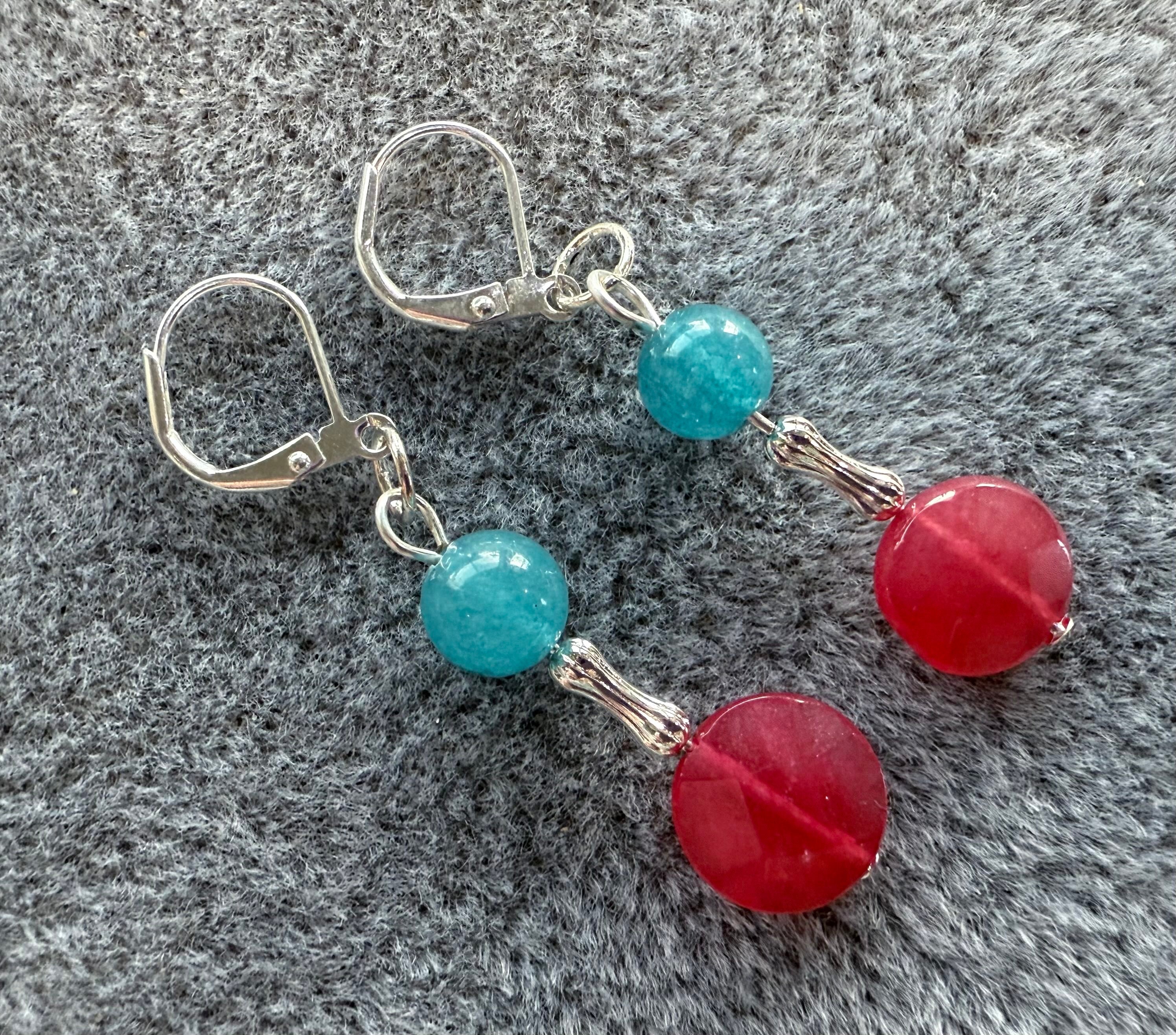 103  Agate Pendant Necklace And Earring Set