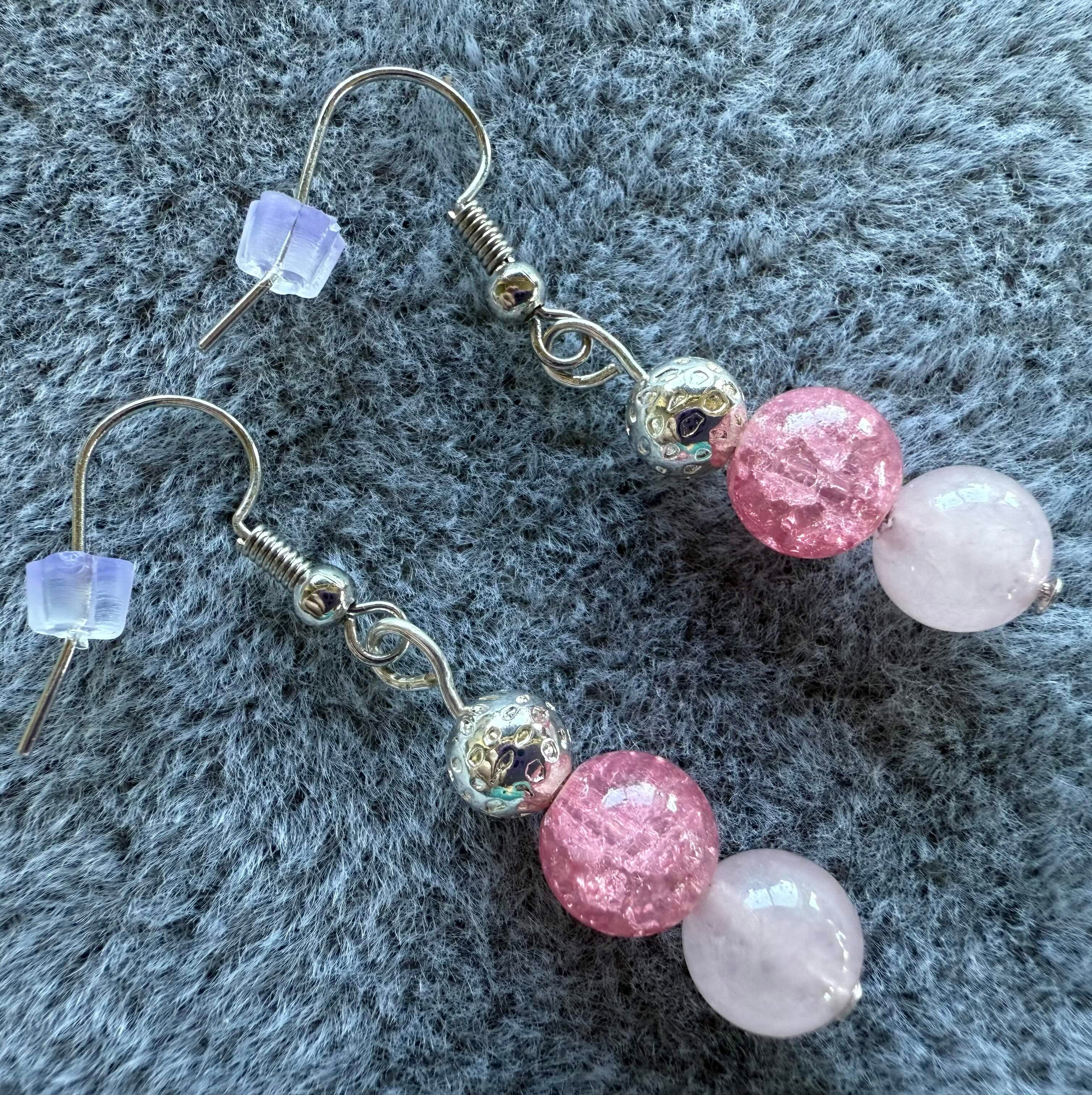 104  Ruby And Silver Pendant Necklace And Earrings