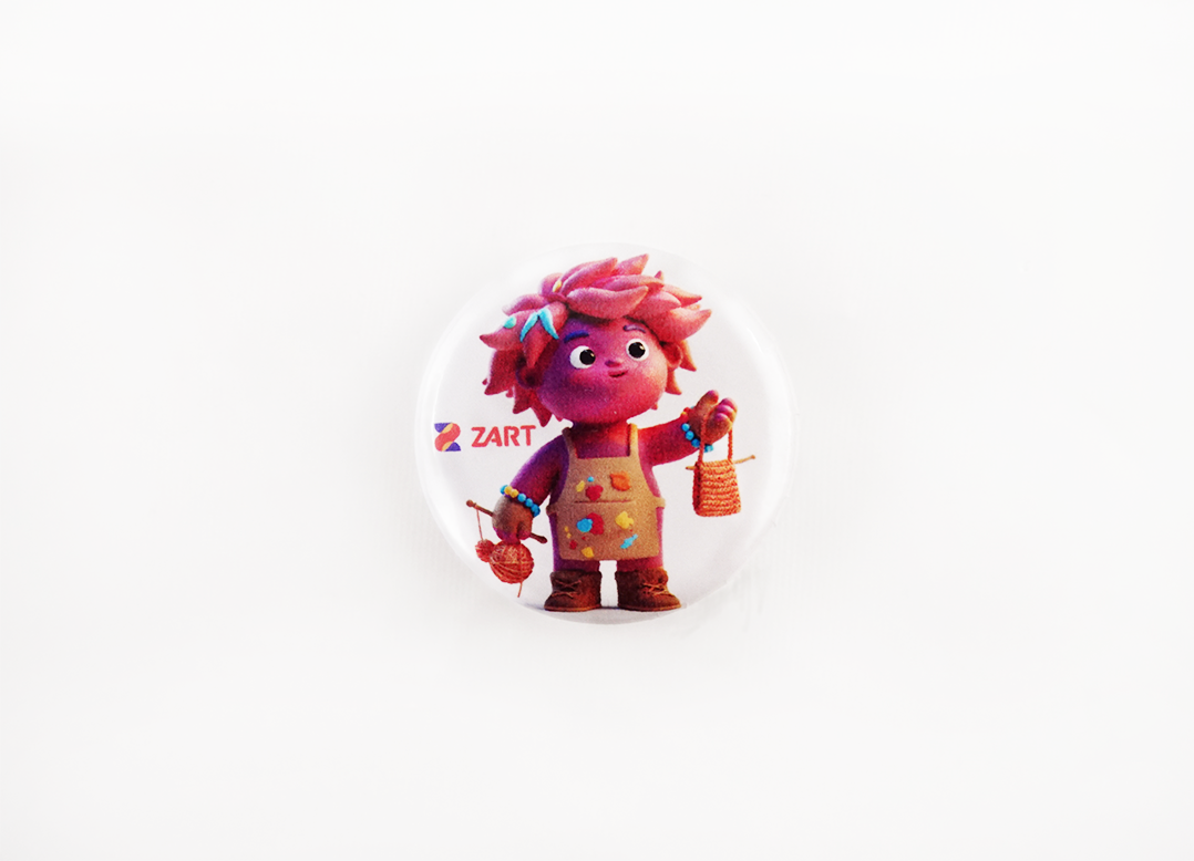 Zart Tinplate Badge Button Badges Cute Lapel Pins