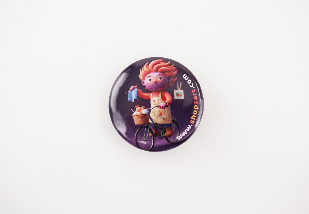 Zart Tinplate Badge Button Badges Cute Lapel Pins