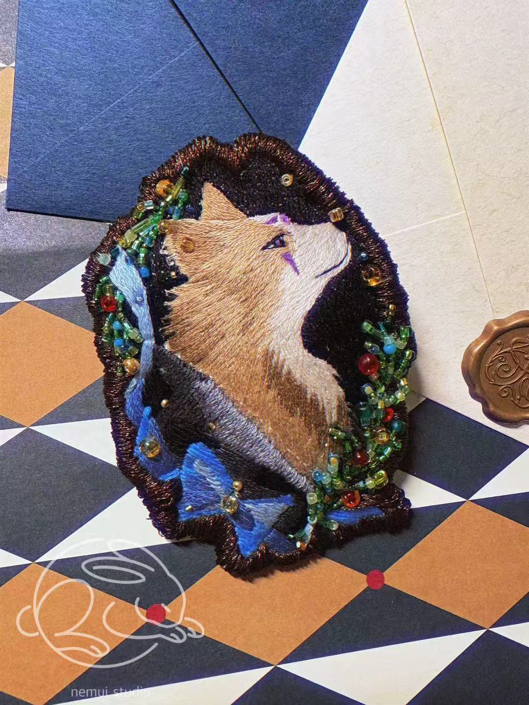 Animal/Portrait Handmade Embroidery Customization