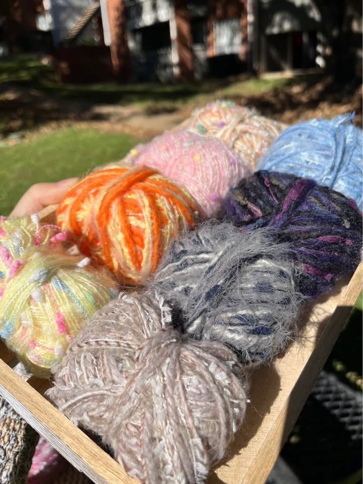 Mystery Yarn 8 Pack Mini Rolls Custom Mixed Yarn