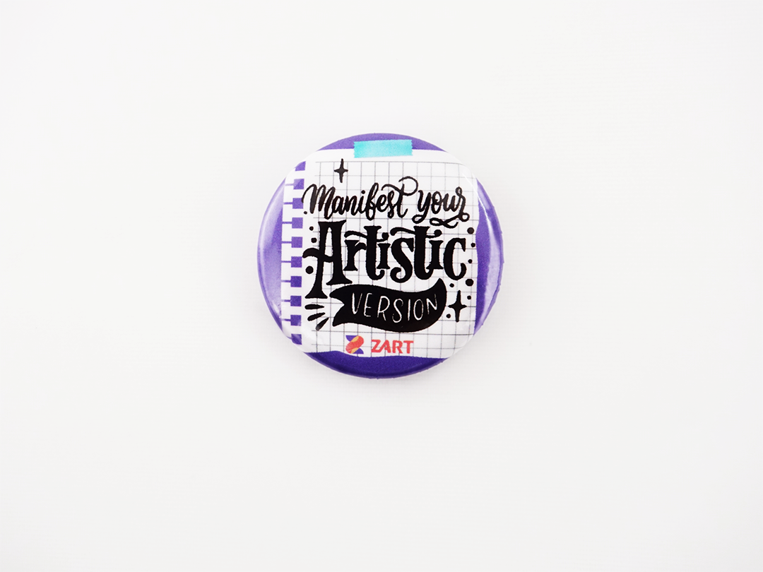 Zart Tinplate Badge Button Badges Cute Lapel Pins