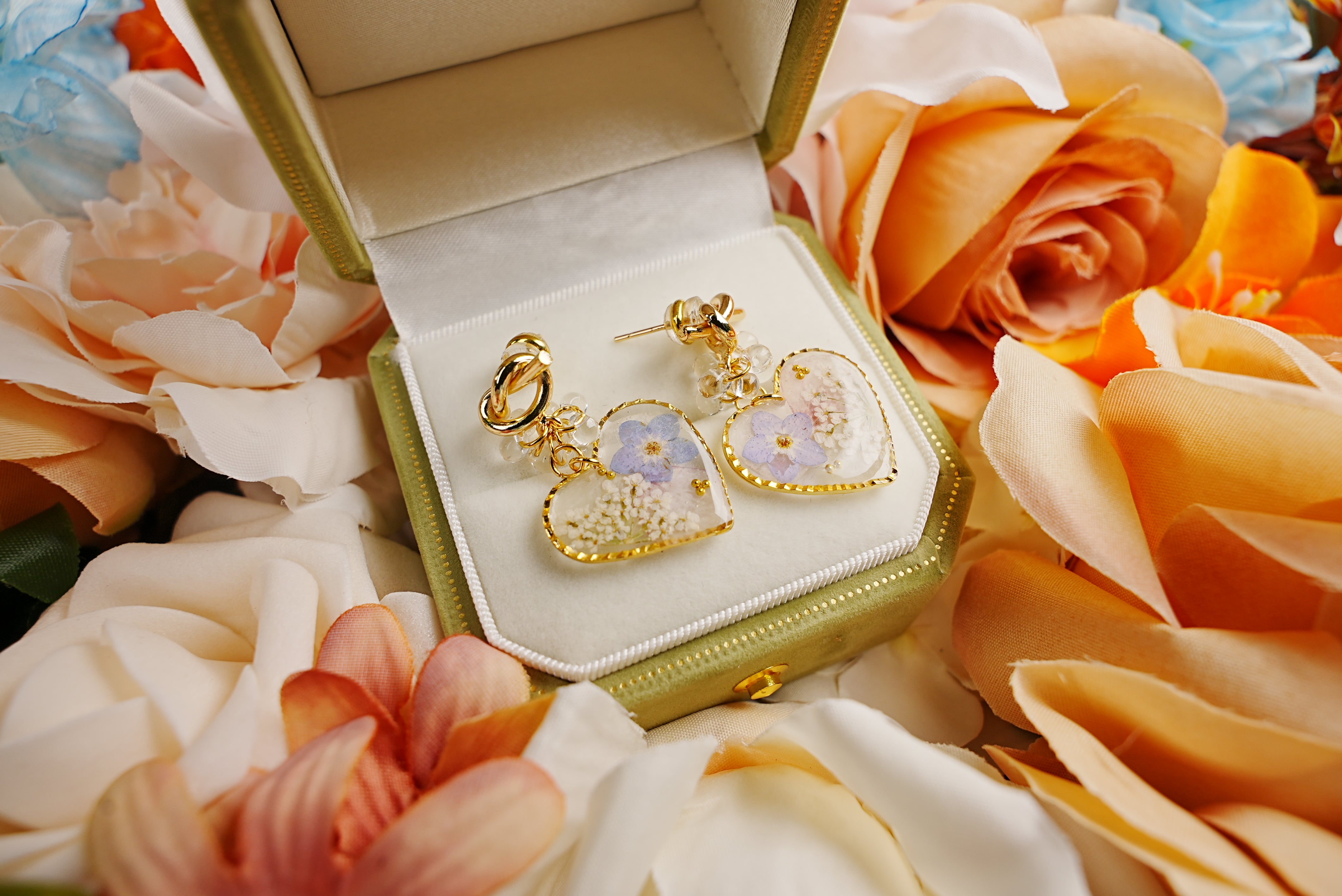 Whispering Blooms Earrings - Elegance, Love & Blessings