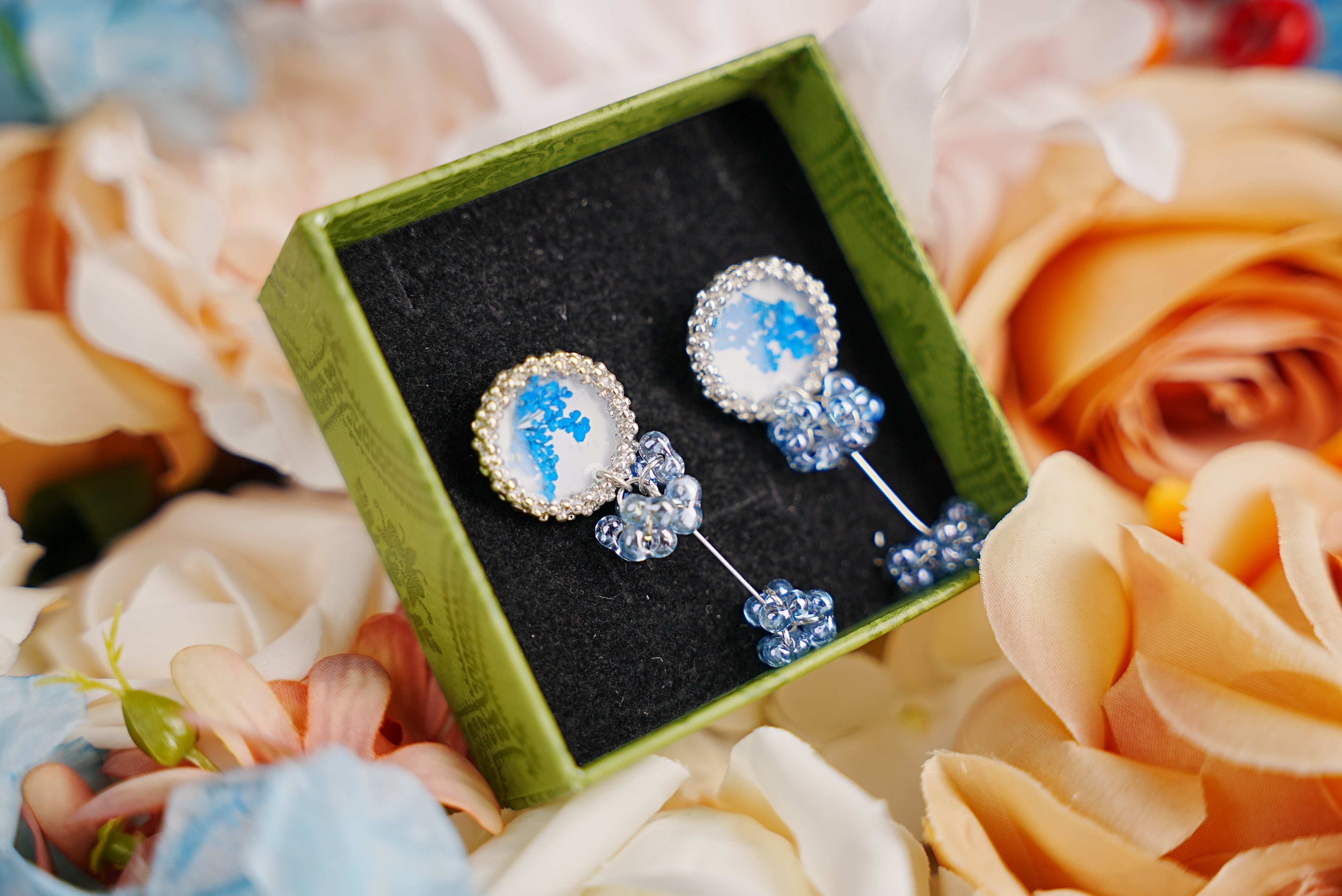 Whispering Blooms Earrings - Elegance, Love & Blessings