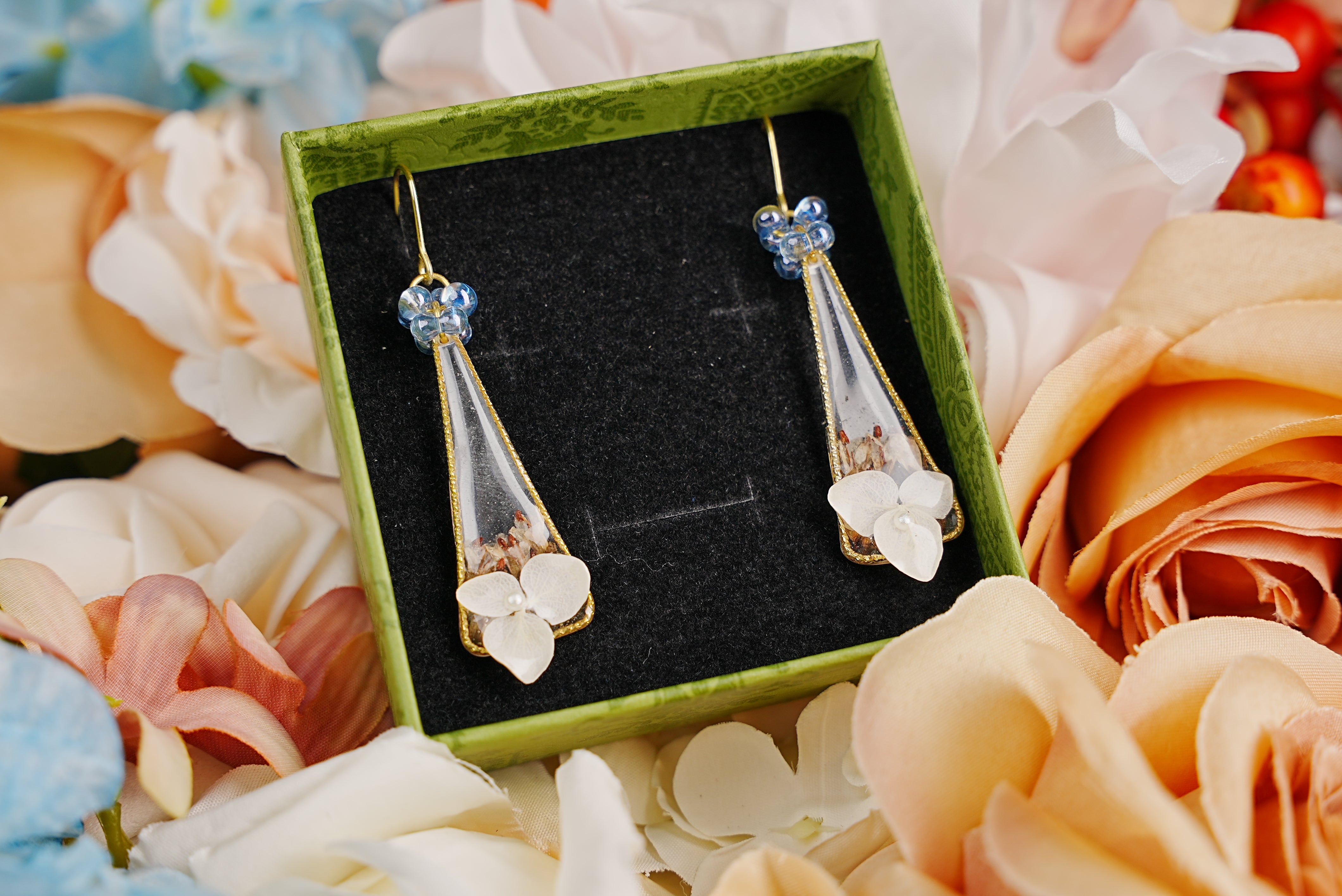Whispering Blooms Earrings - Elegance, Love & Blessings