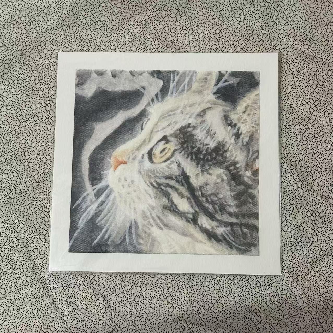 Multiple cat images. Prints of acrylic paintings. Choose the one you like