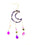 Amethyst Moon Suncatcher – Handmade Crystal Wind Chime Décor