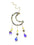 Amethyst Moon Suncatcher – Handmade Crystal Wind Chime Décor