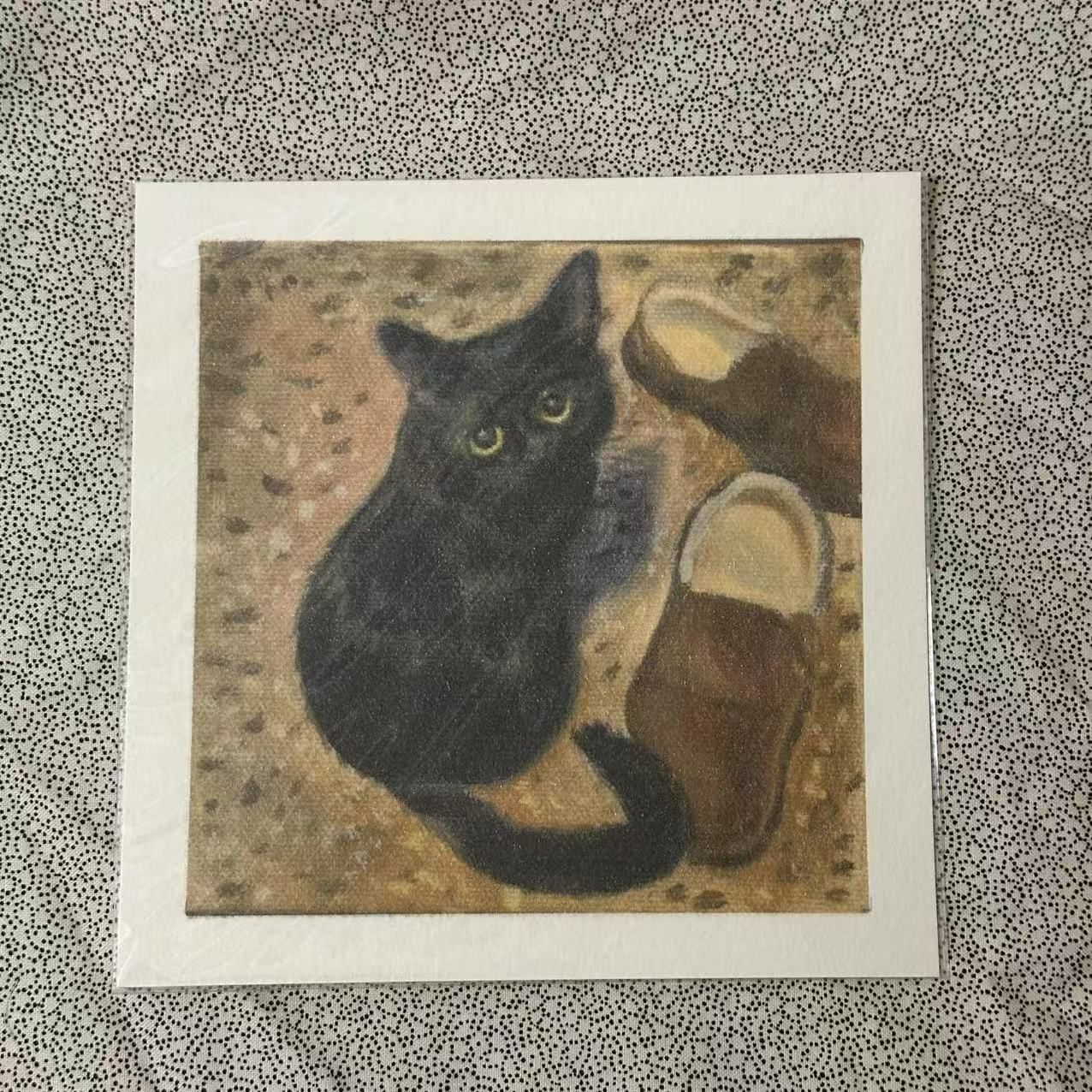 Multiple cat images. Prints of acrylic paintings. Choose the one you like