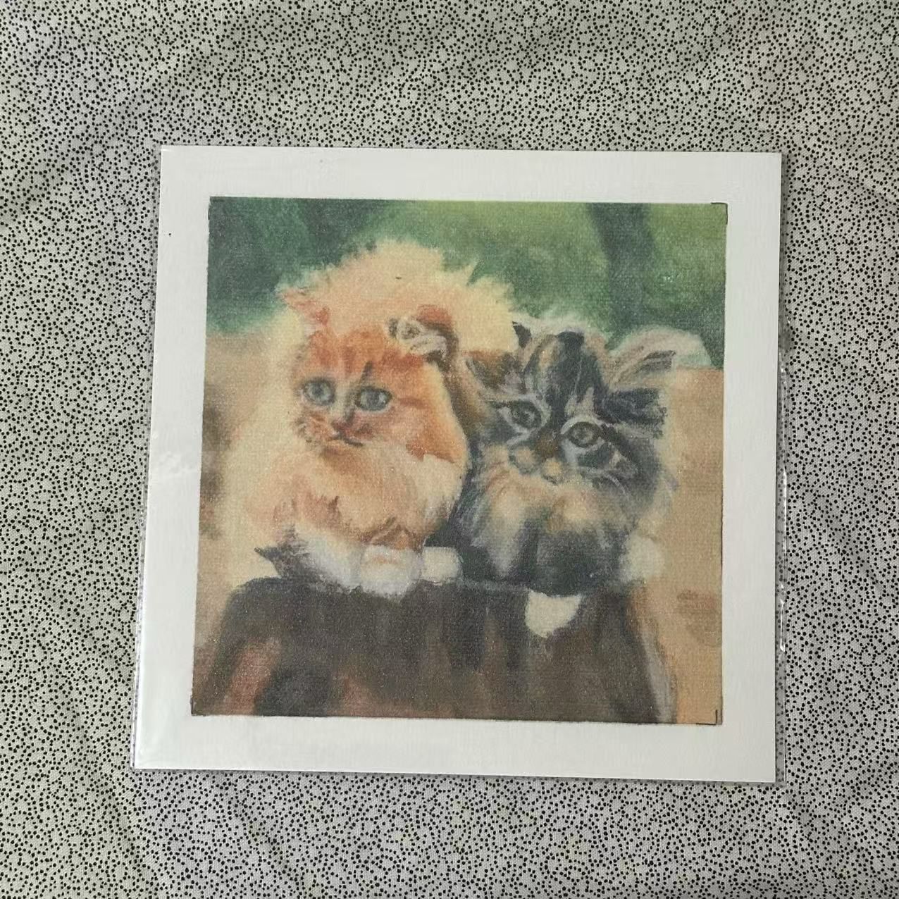 Multiple cat images. Prints of acrylic paintings. Choose the one you like