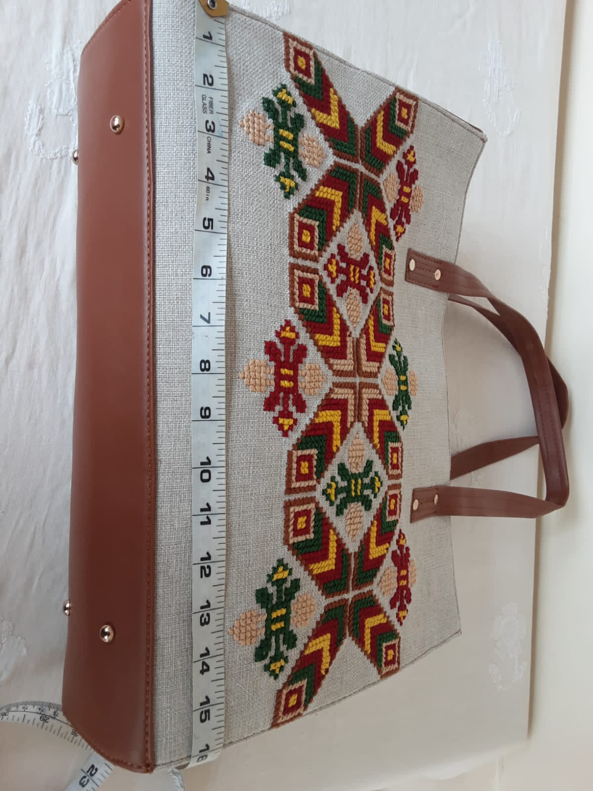 Handmade Cross Stitch Set: Fabric Bags & Shoes - Unique Gift Idea