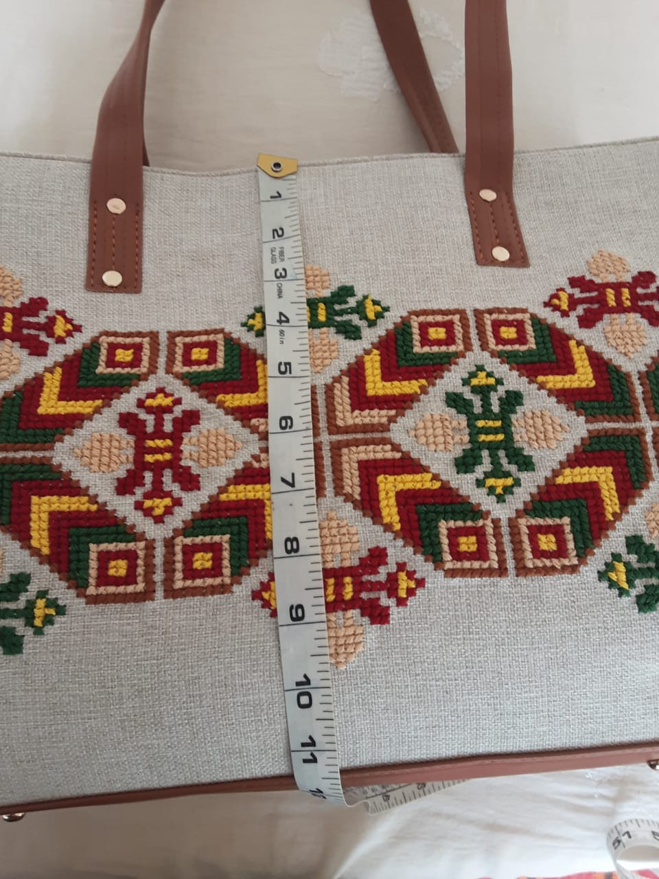 Handmade Cross Stitch Set: Fabric Bags & Shoes - Unique Gift Idea