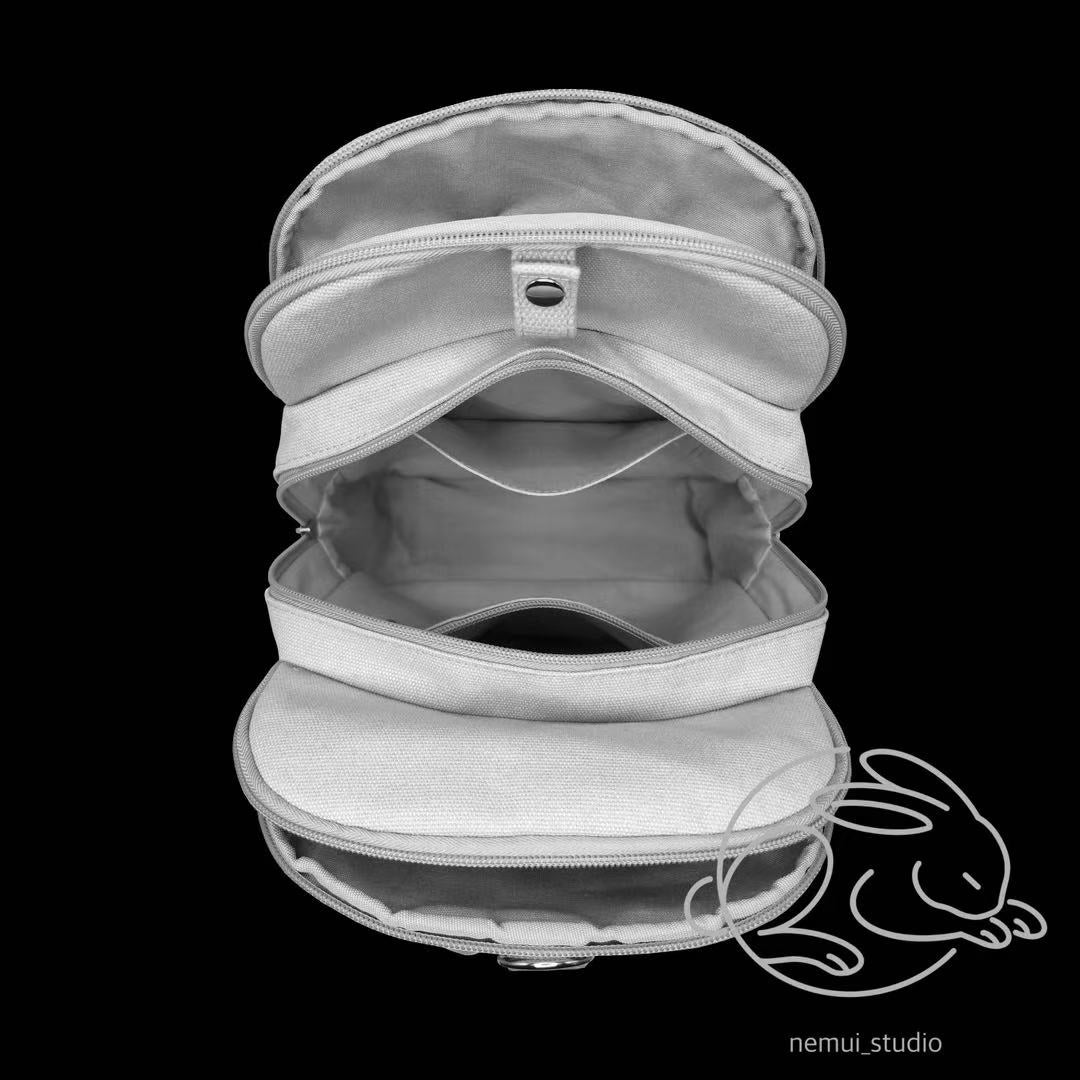 White Dragon/Black Dragon Canvas Bag