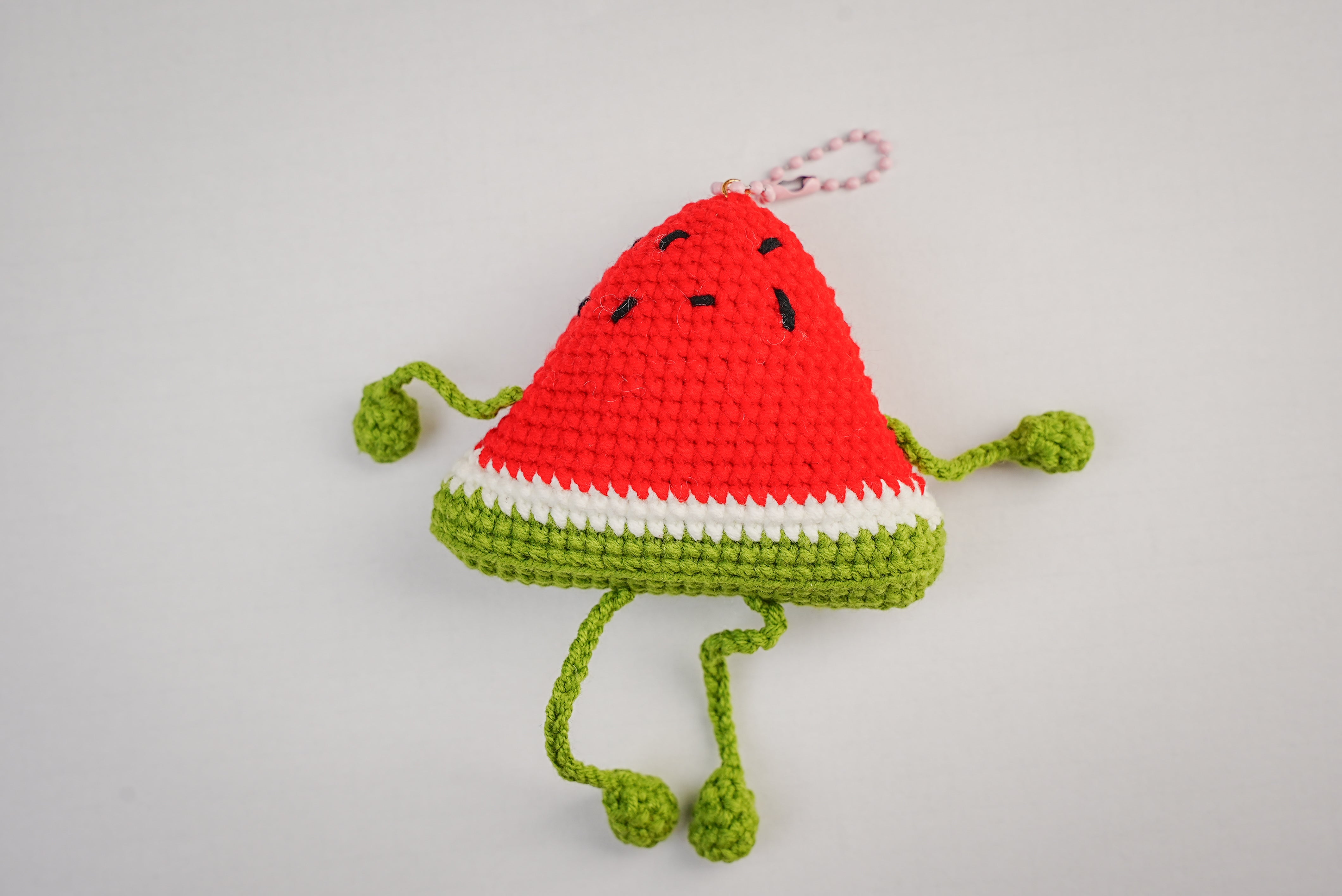 Chloe's Funny Crochet Charm Keychain