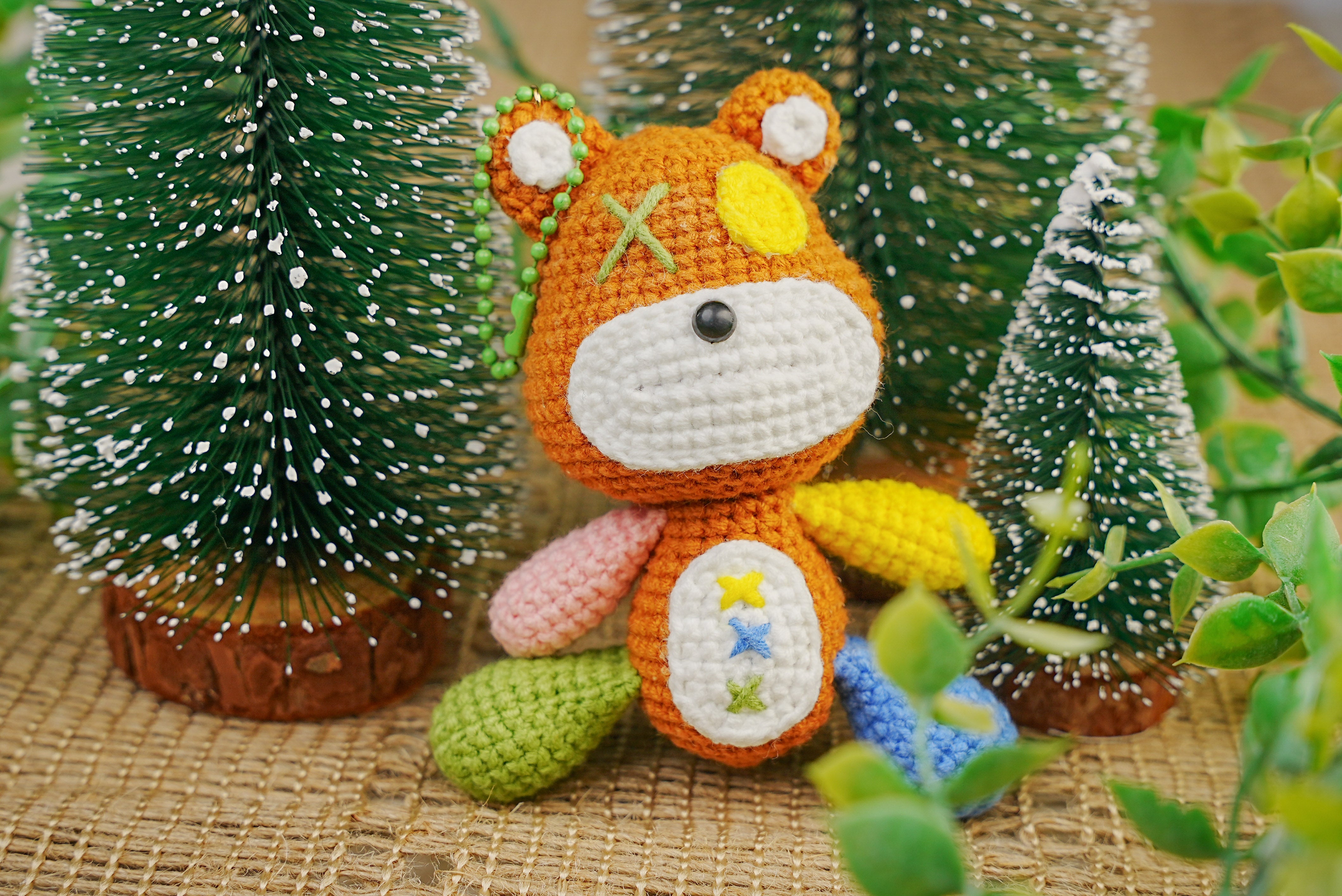 Chloe's Animal Crochet Charm Keychain