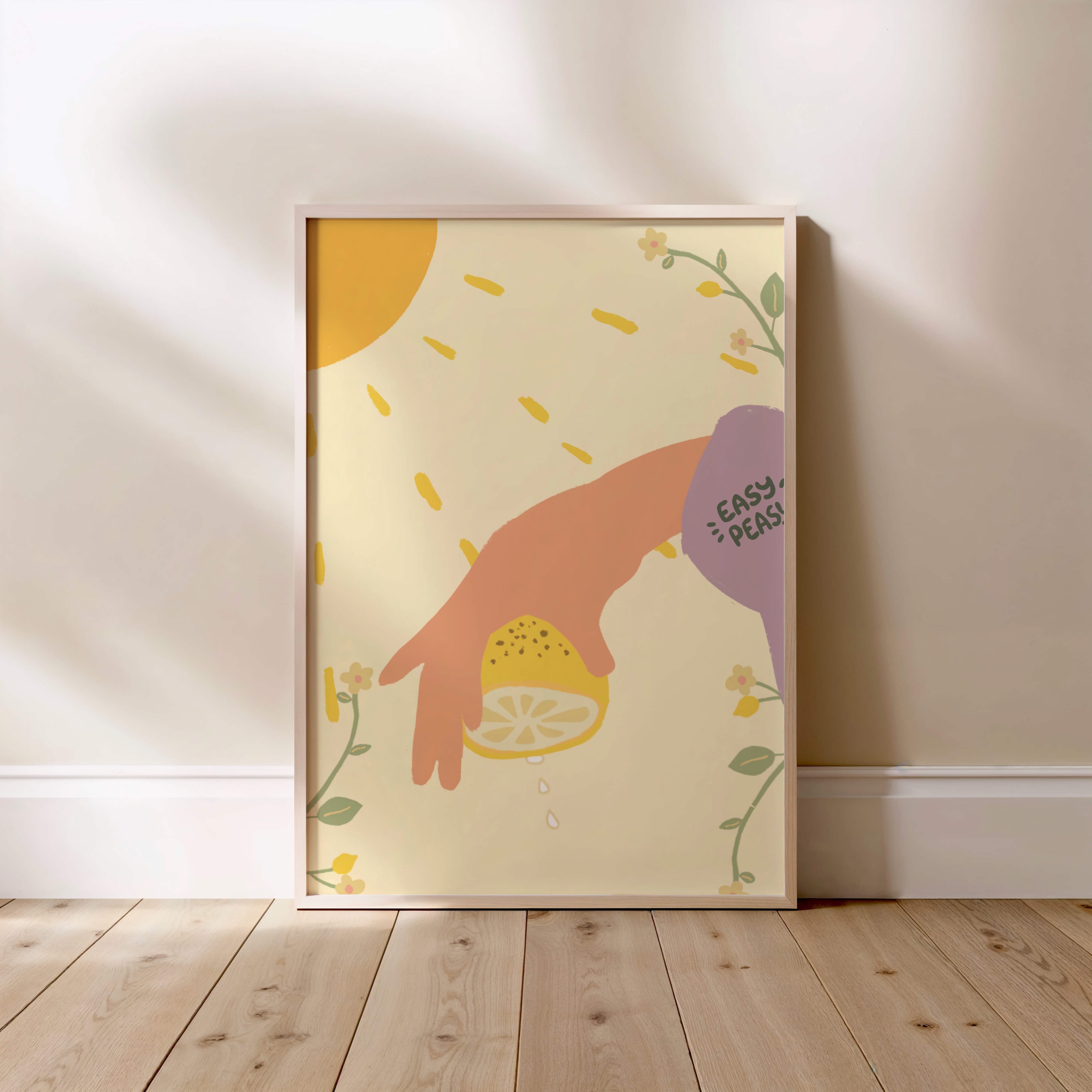 "Easy Peasy" Matted Print – Inspired by Hawaii