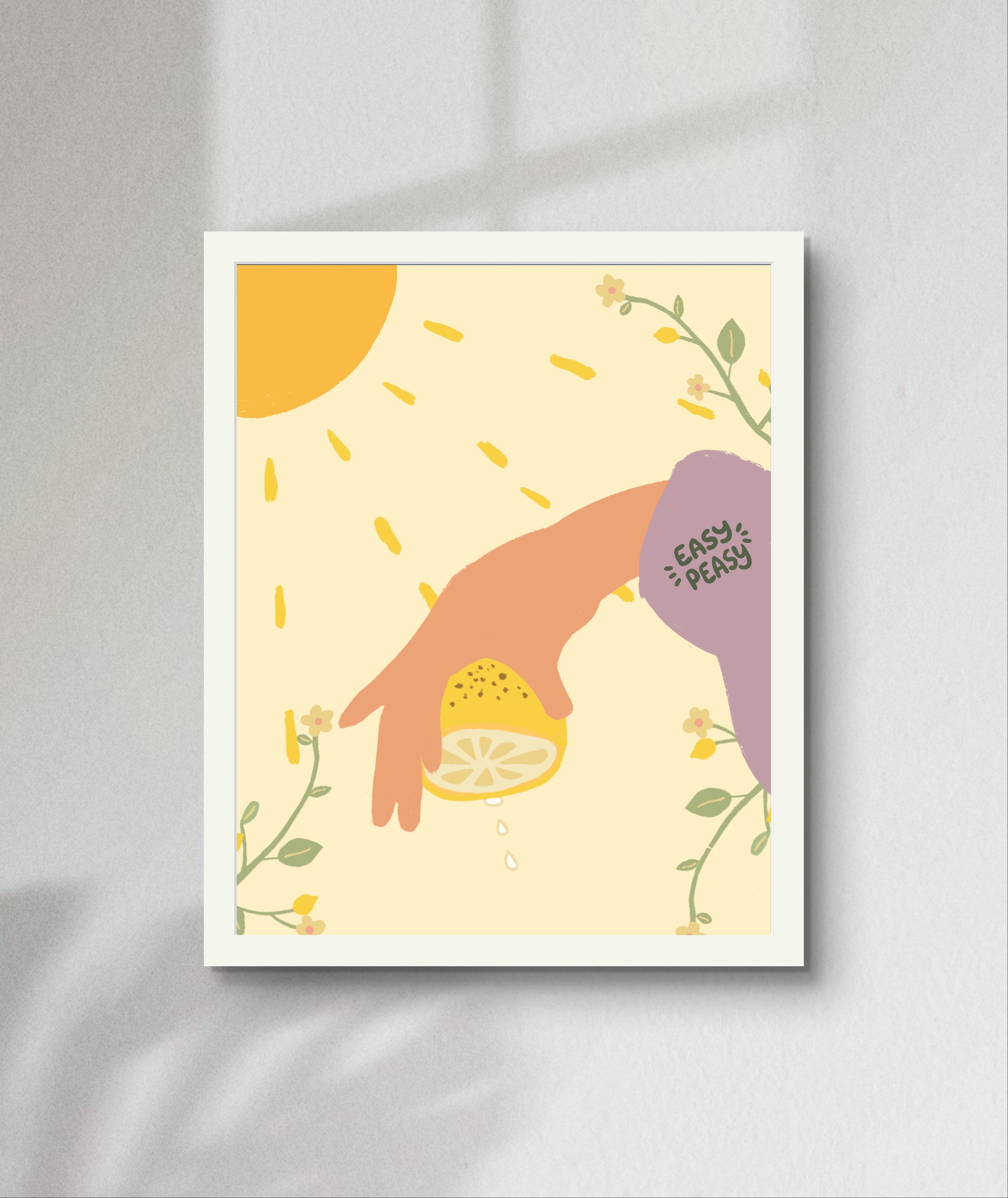 "Easy Peasy" Matted Print – Inspired by Hawaii