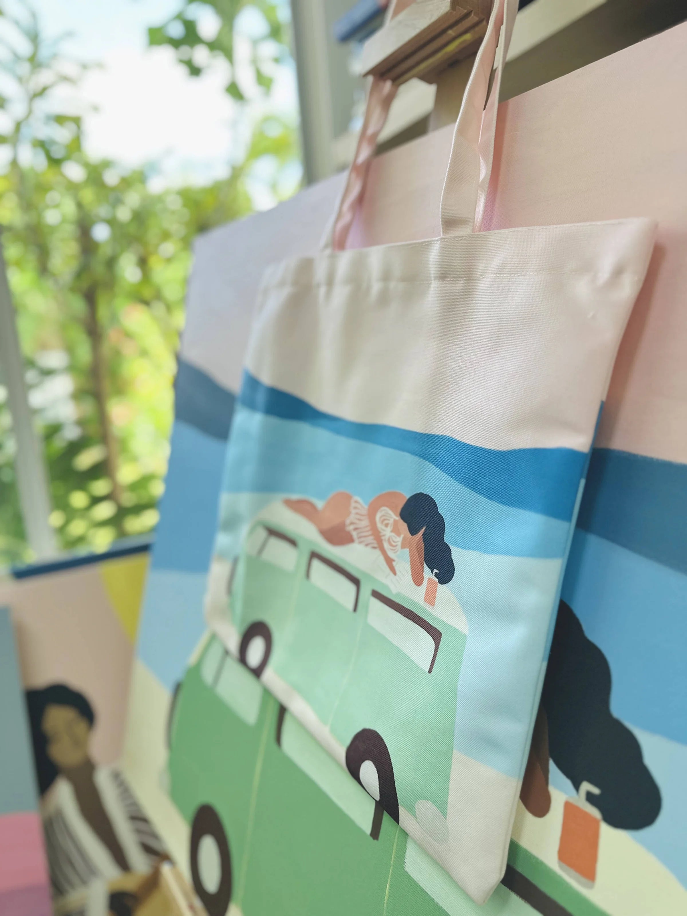 "Pages and Waves"  Tote – Inspired by Hawaii 🌊