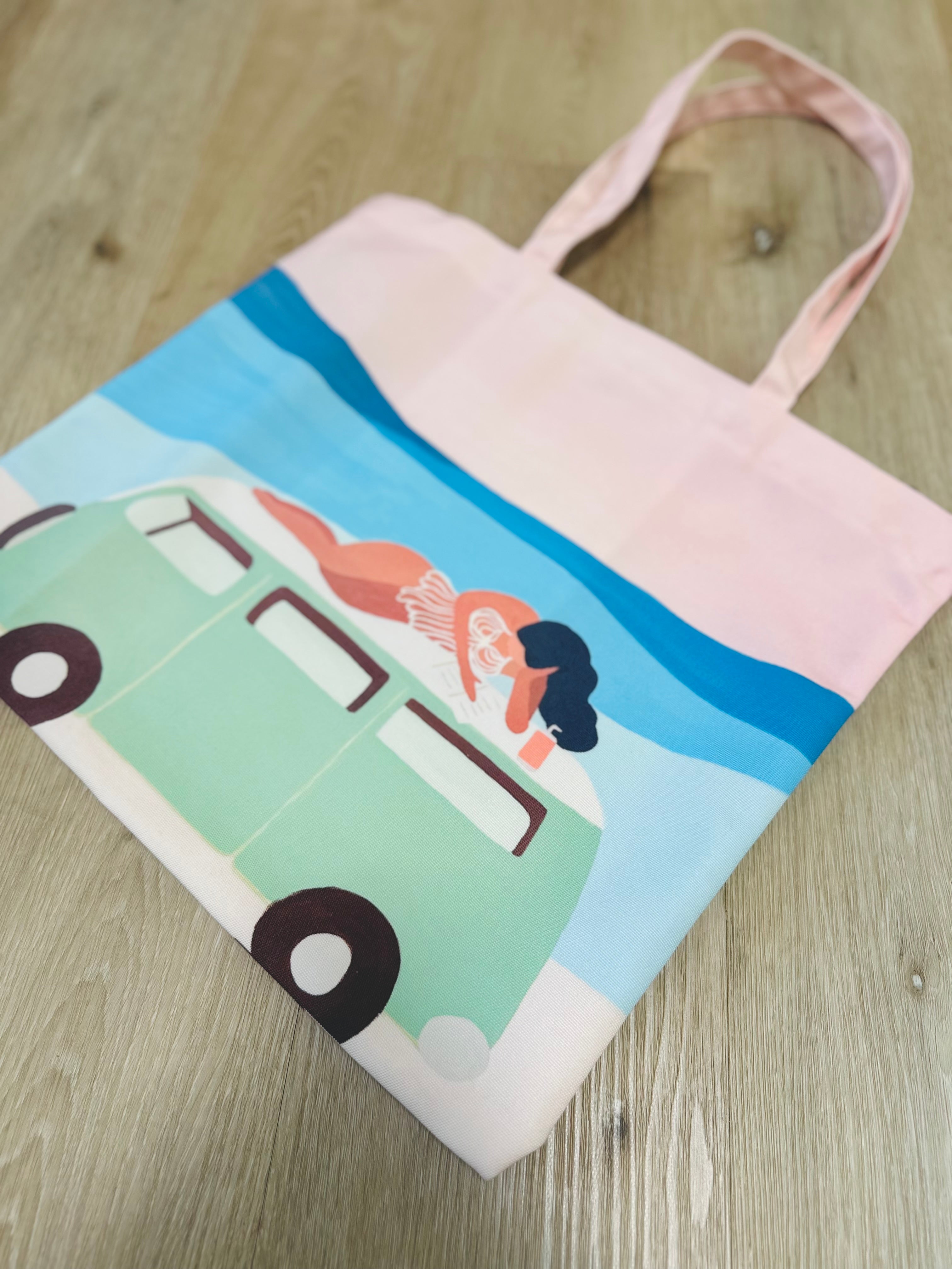 "Pages and Waves"  Tote – Inspired by Hawaii 🌊