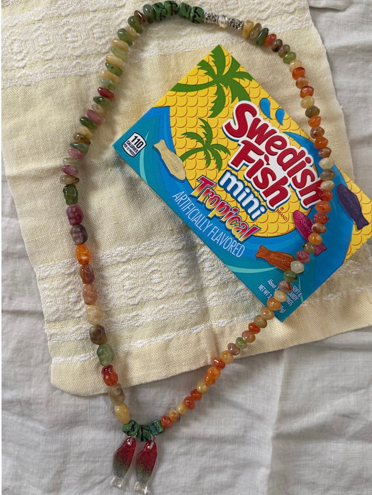 Two-Fintasic handmade beaded necklace