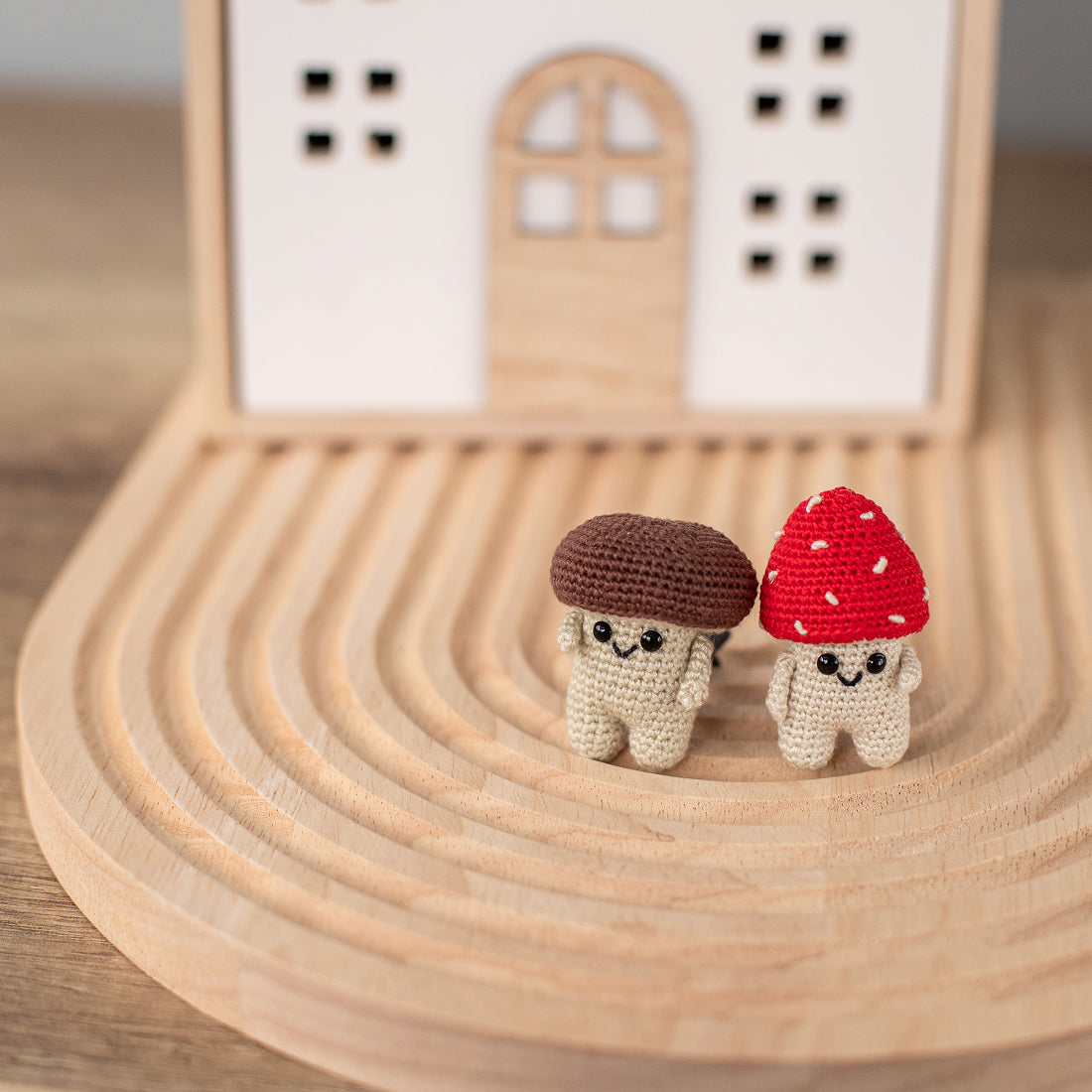Car Air Vent Clip Crochet mushroom, amanita, vehicle air fresheners. Gift for car owner. 