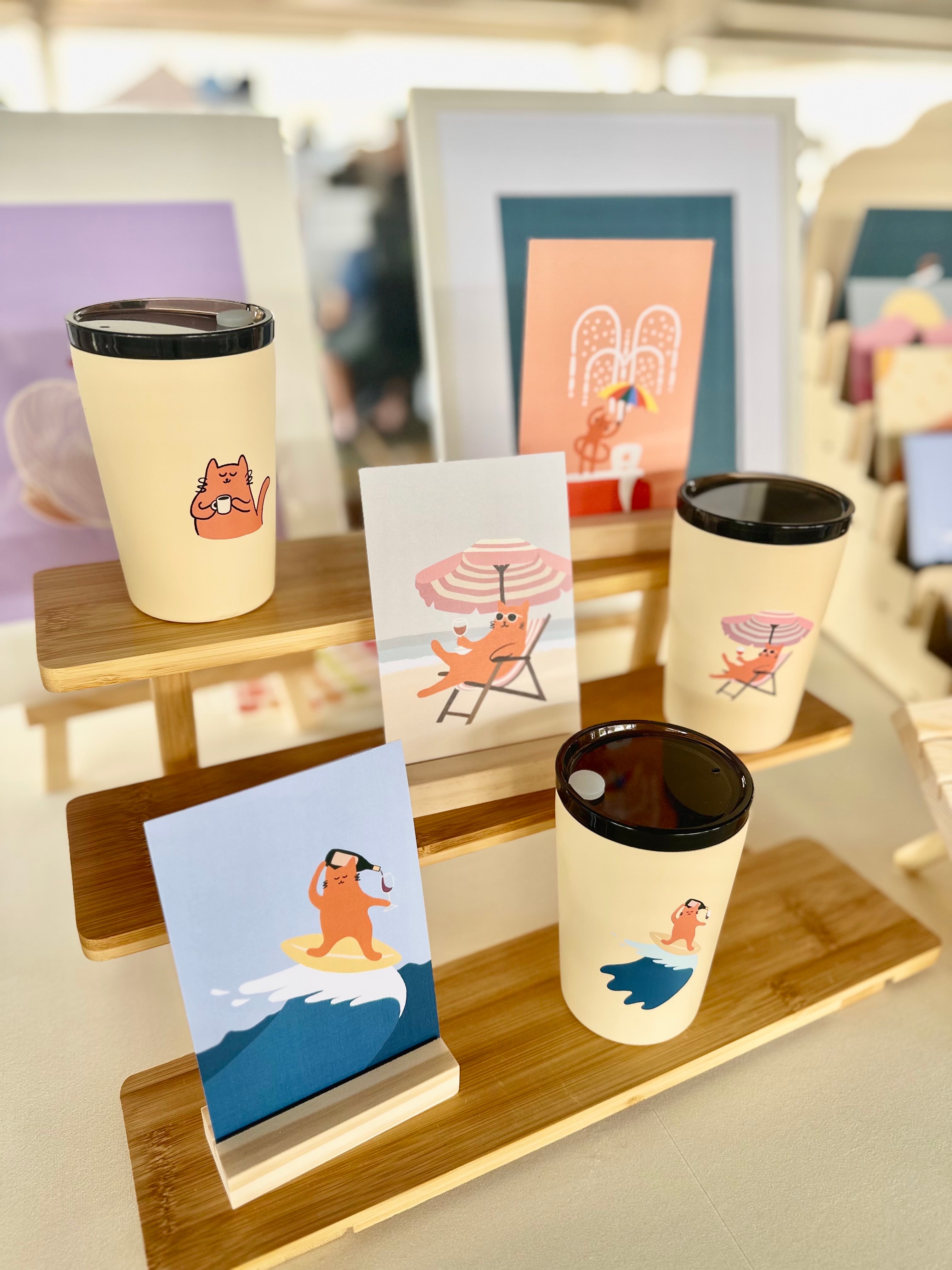 Milo the Beach Cat Tumbler 360ml