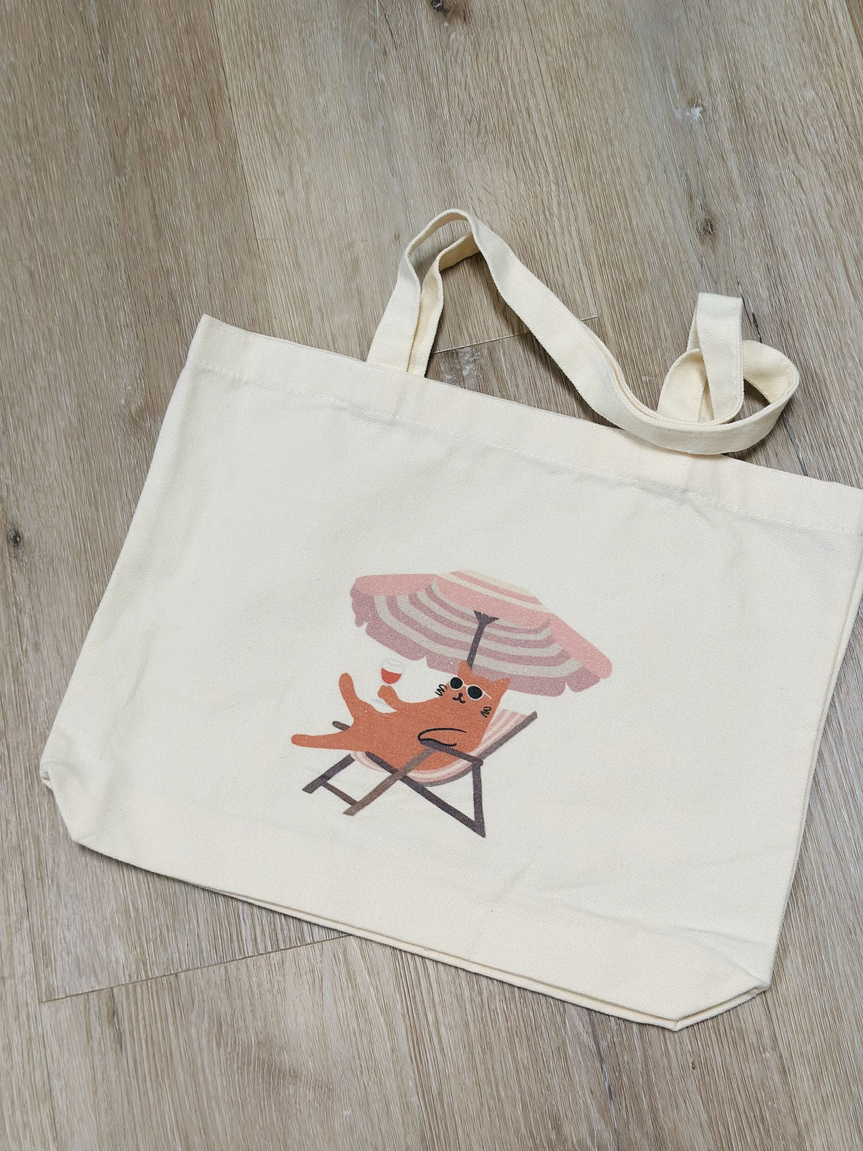 Milo the Beach Cat Tote Bag