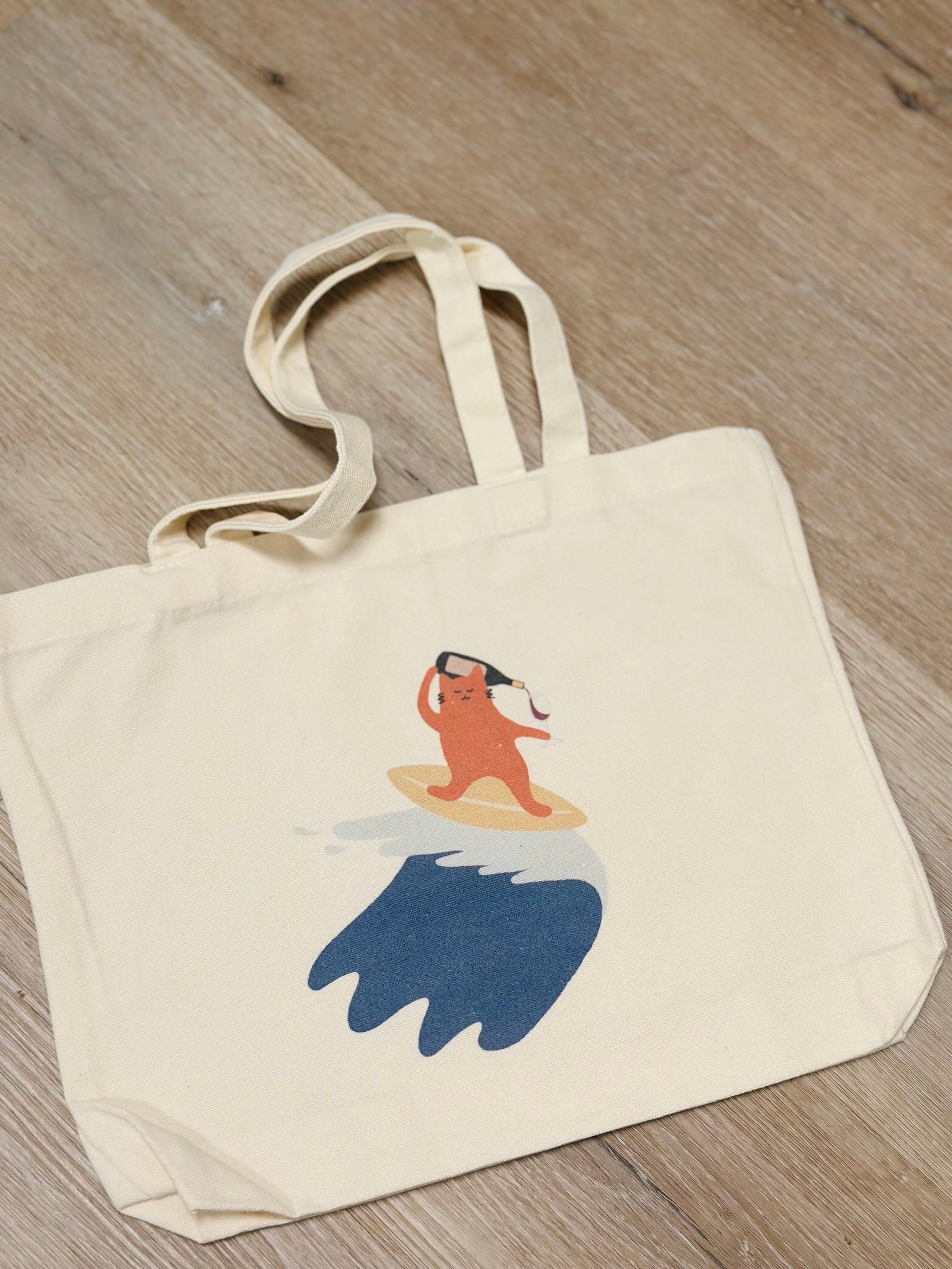 Milo the Beach Cat Tote Bag