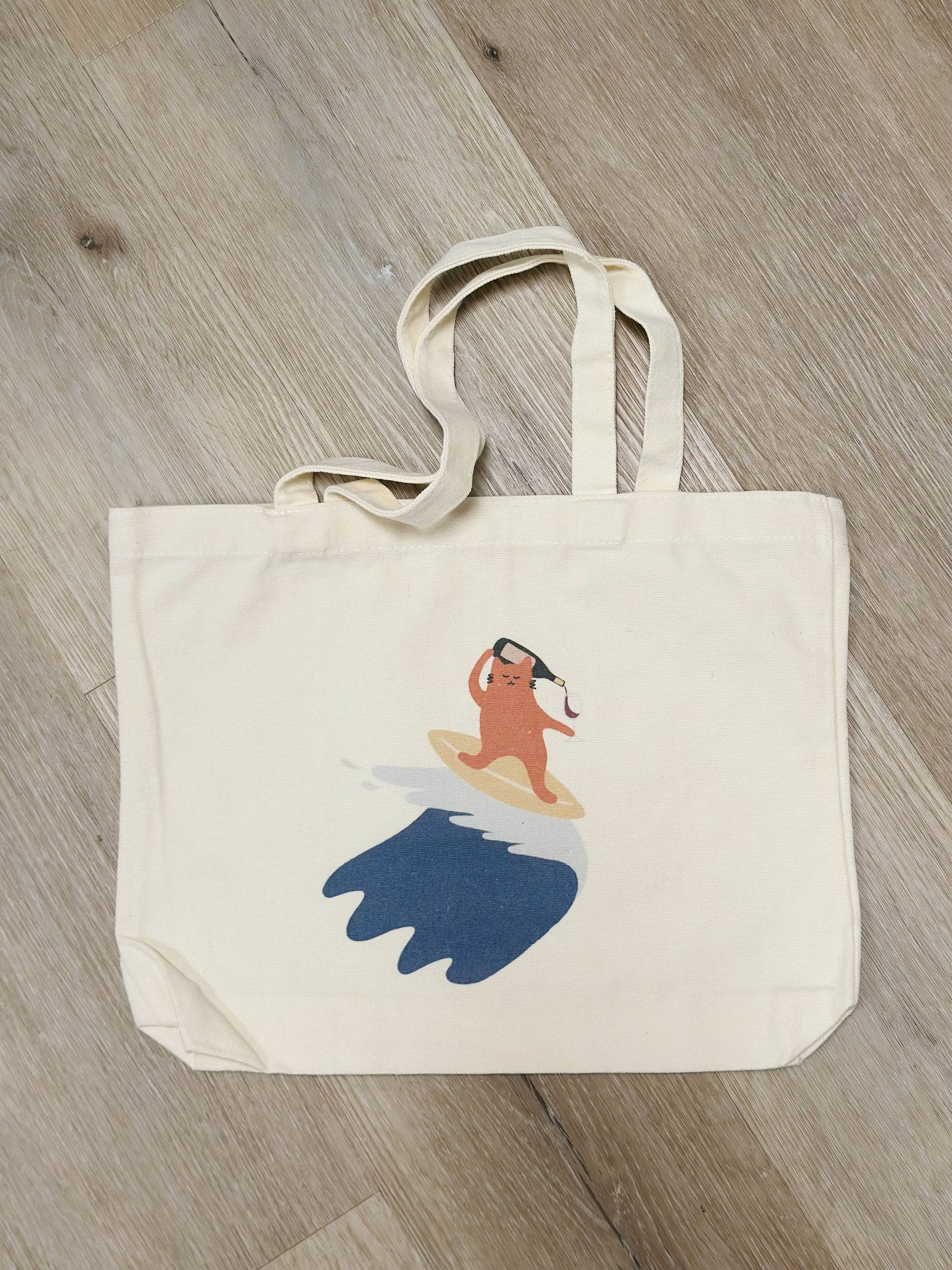 Milo the Beach Cat Tote Bag
