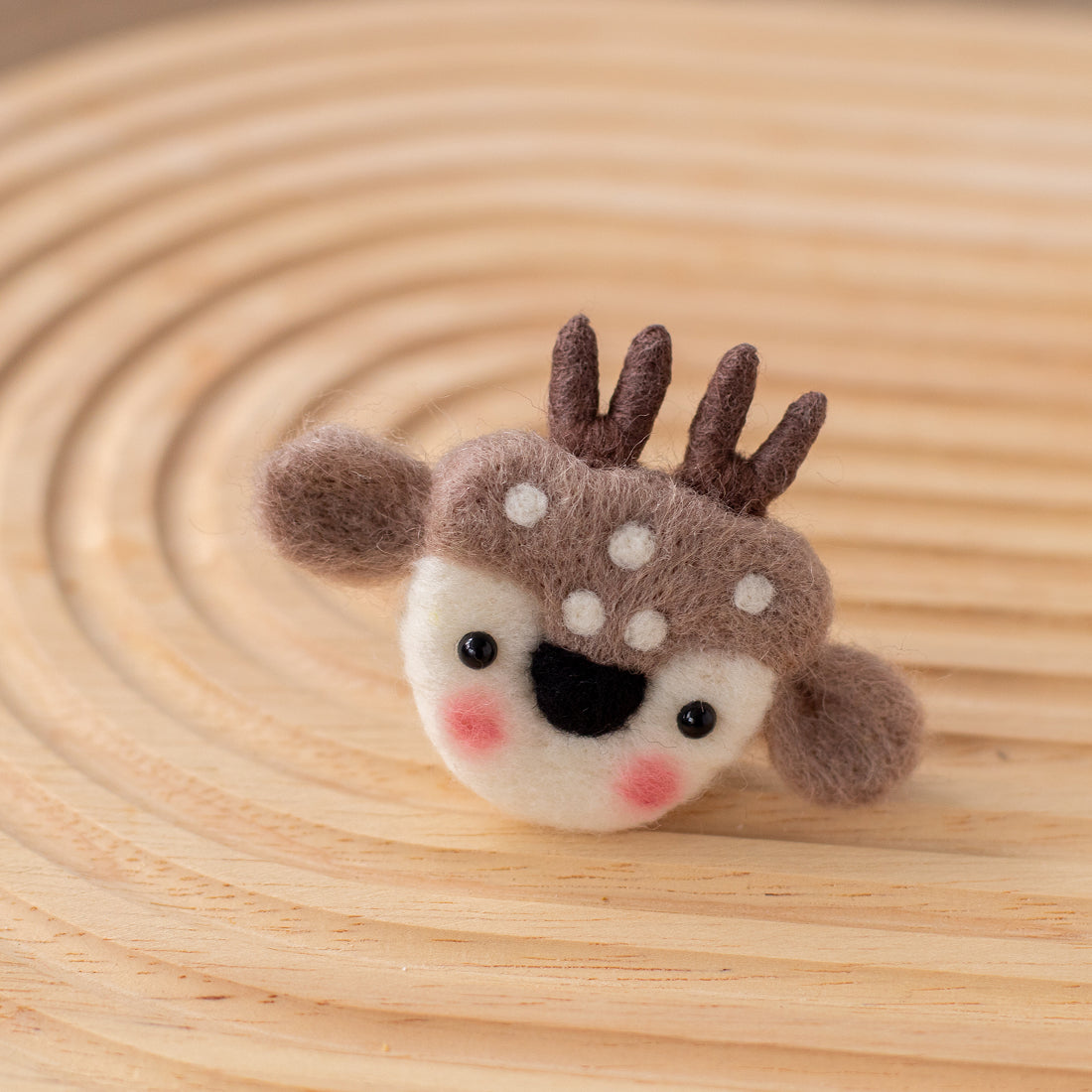 Car Air Vent Clip in the shape of Deer had from soft wool felt, vehicle air fresheners. Gift for car owner. 