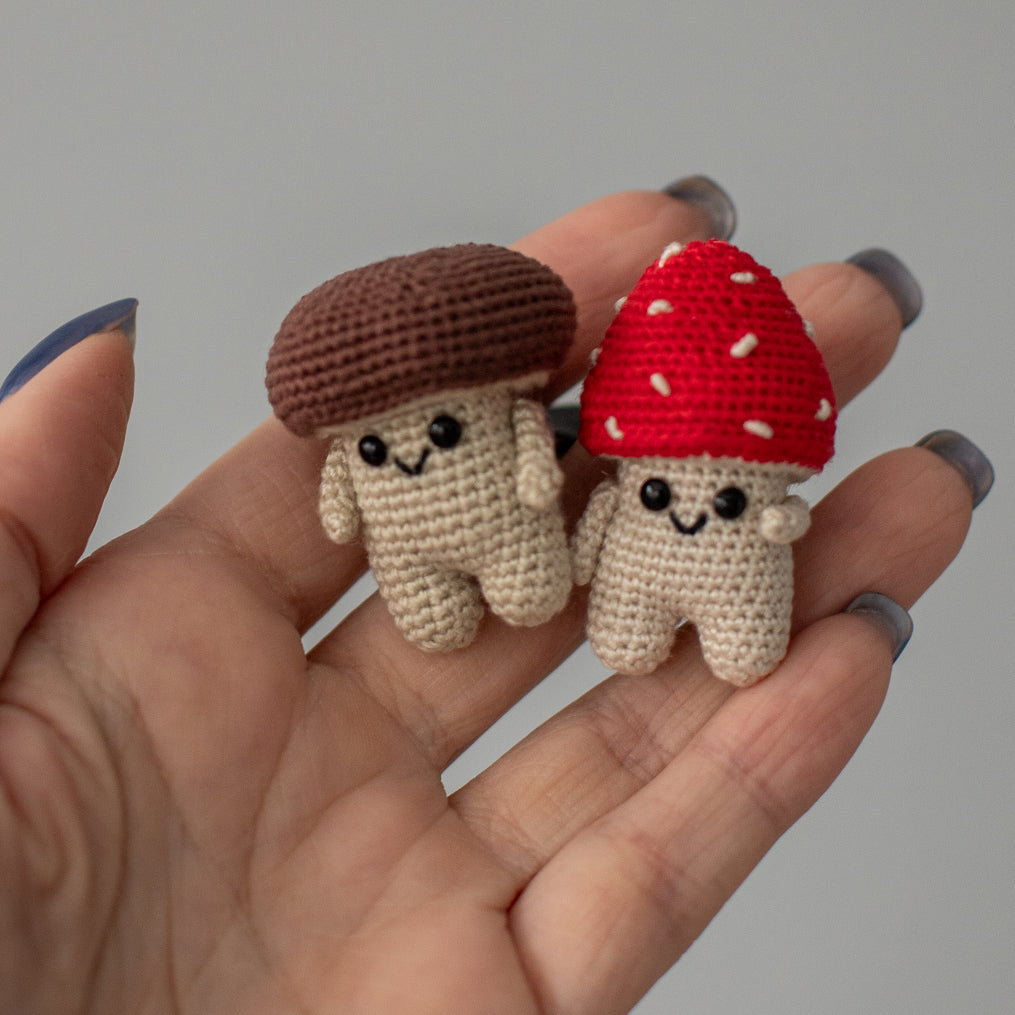 Car Air Vent Clip Crochet mushroom, amanita, vehicle air fresheners. Gift for car owner. 
