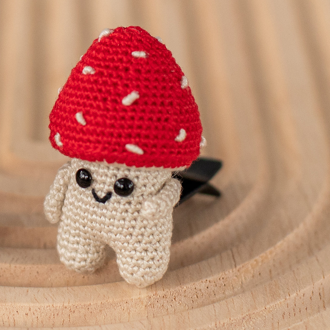Car Air Vent Clip Crochet mushroom, amanita, vehicle air fresheners. Gift for car owner. 