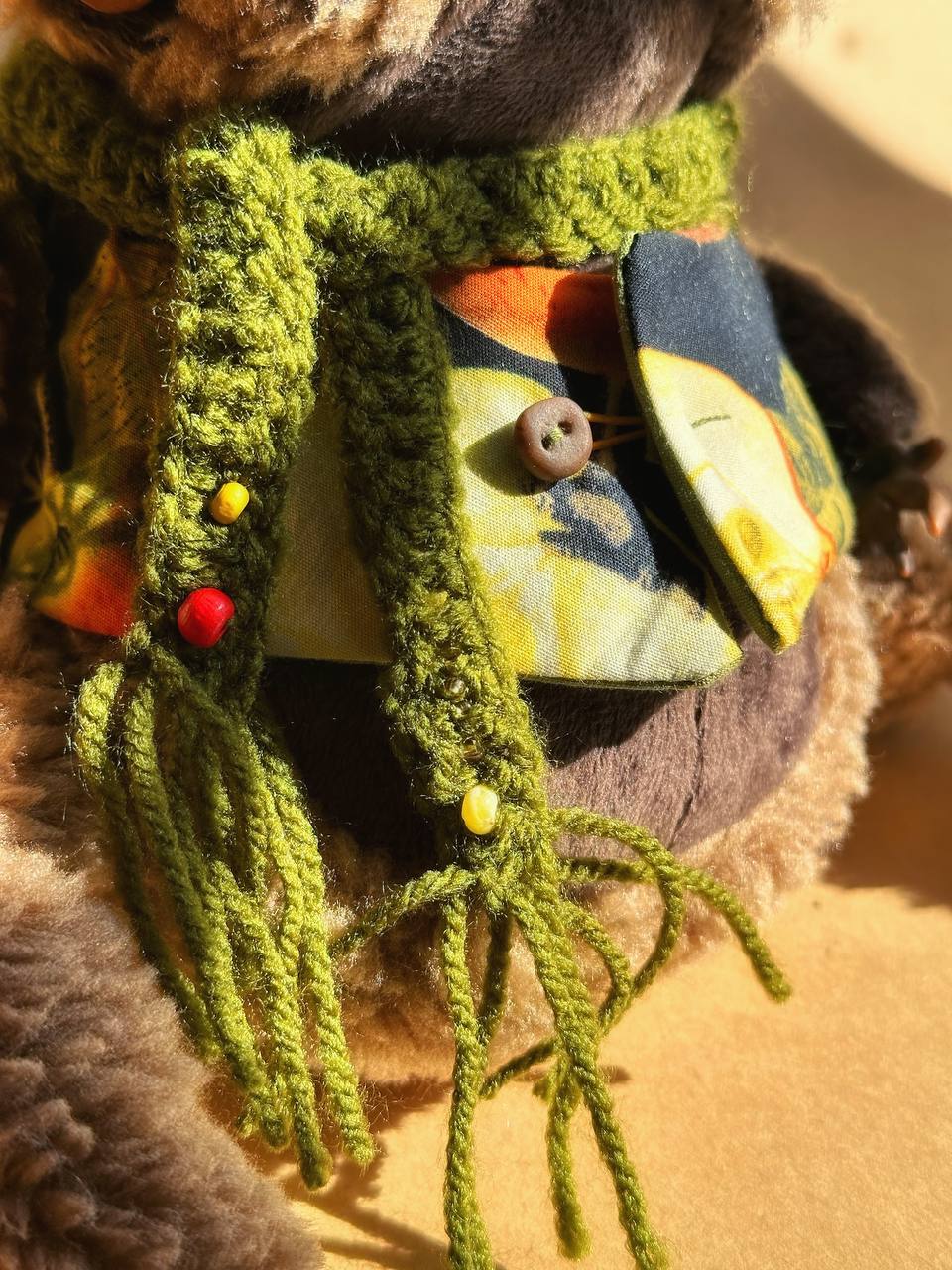 Walnut the Frog – Handmade Plush Toy