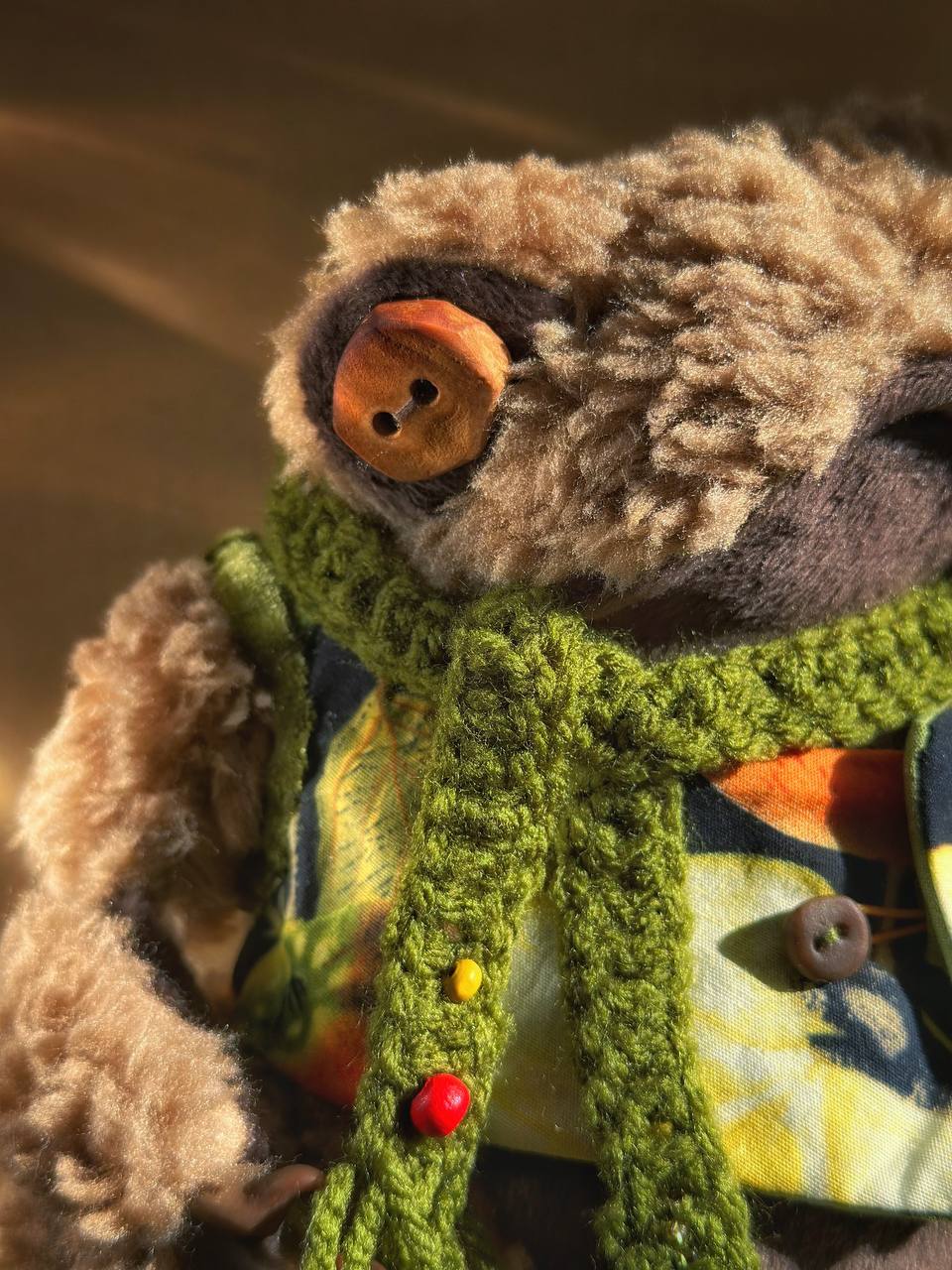 Walnut the Frog – Handmade Plush Toy