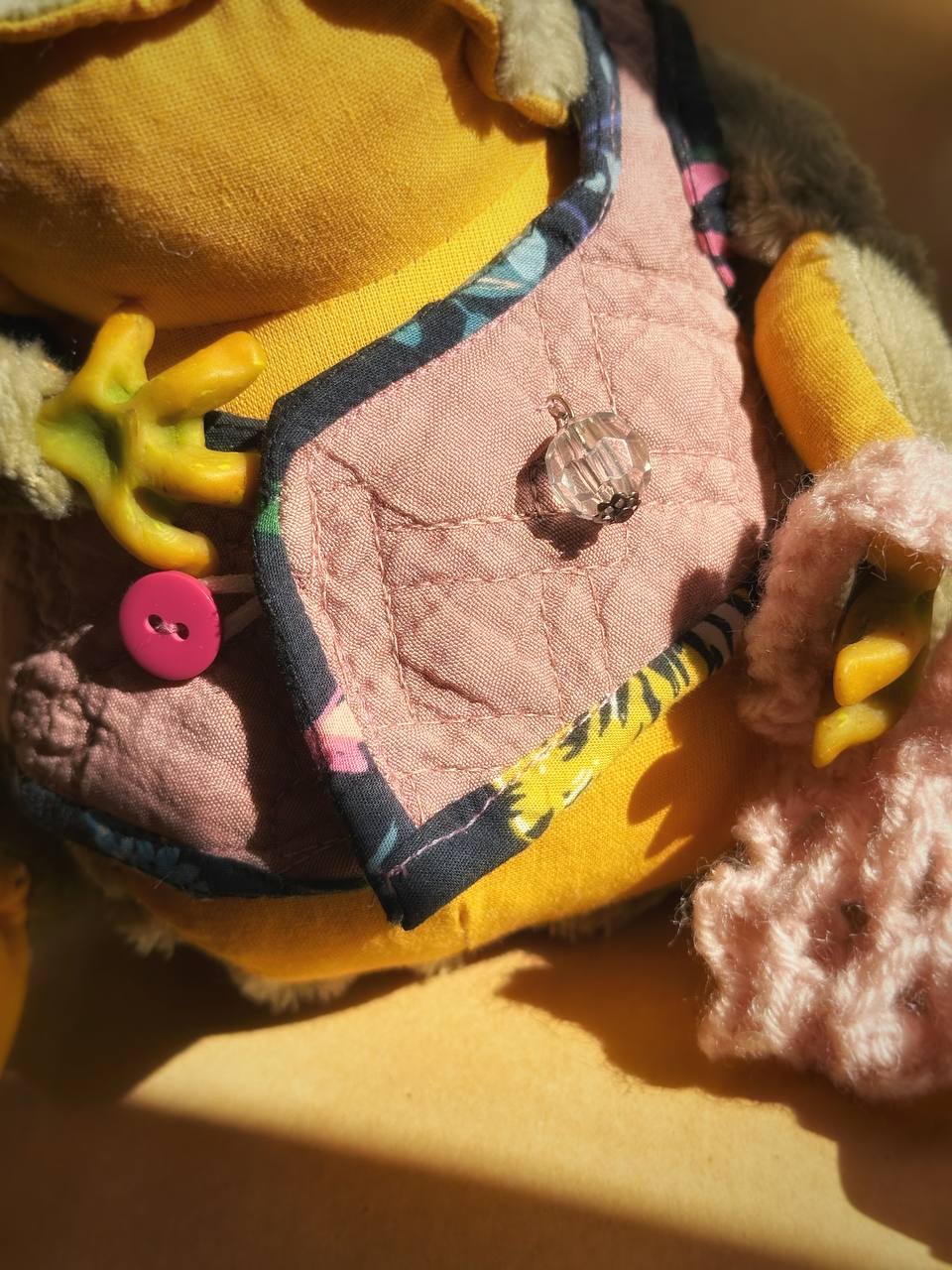 Yellow Watermelon the Frog – Handmade Plush Toy