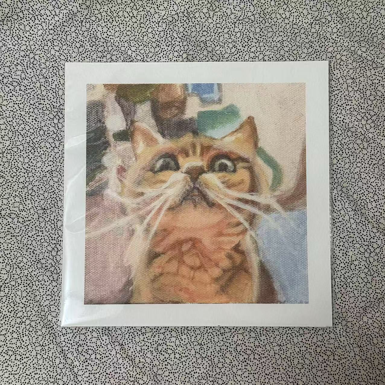 Multiple cat images. Prints of acrylic paintings. Choose the one you like